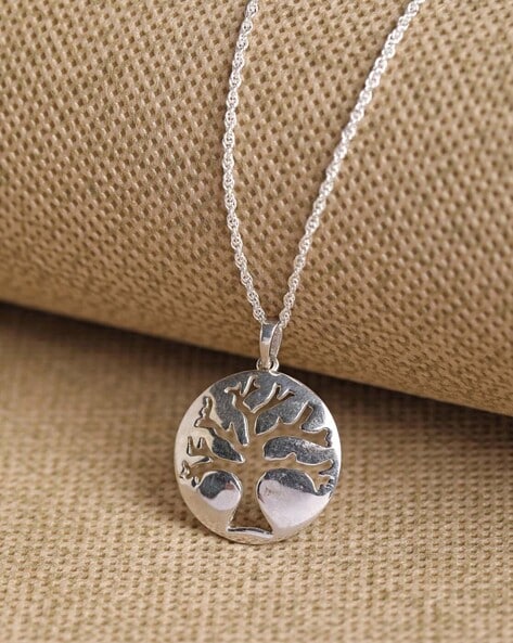 Sterling Silver Large Tree of Life Necklace
