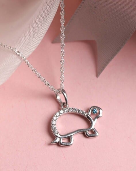 Buy Silver Necklaces Pendants for Women by CLARA Online