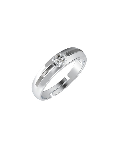 Buy Pleasant Sleek Platinum Ring |GRT Jewellers