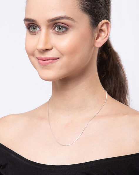 Zircon Studded Thin String Necklace at best price in New Delhi
