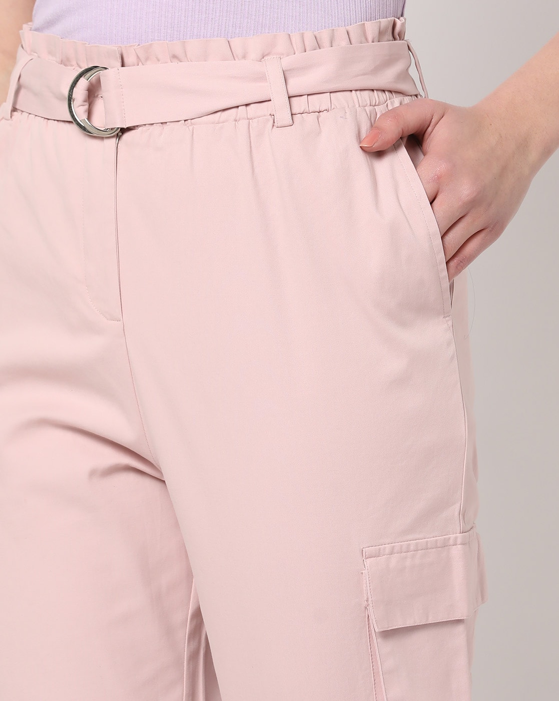 Buy Pink Trousers & Pants for Women by Fyre Rose Online