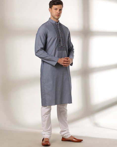 Denim kurta pajama hot sale