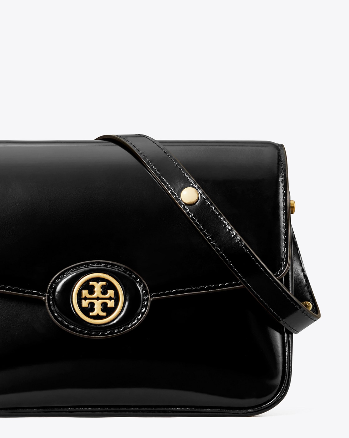 Tory Burch Robinson Convertible Shoulder Bag in Black