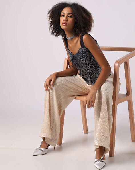 Encrustd Sequin Corset Top