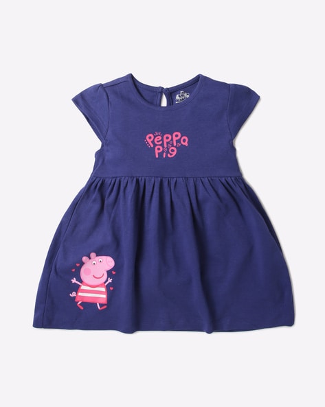 Buy Yuting Girls Summer Peppa Pig Birthday Party Dress Lapel Sleeveless  (6y, Pink) Online at desertcartINDIA