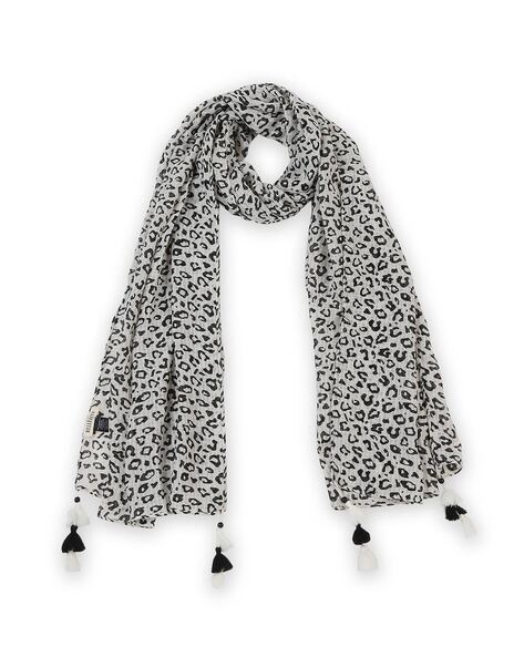 Animal Print Scarf with Tassels Price in India