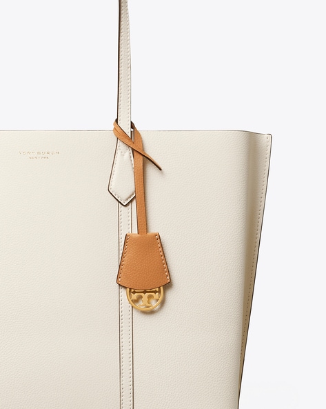 Buy Tory Burch Perry Triple-Compartment Tote Bag | Cream Color Women | AJIO  LUXE