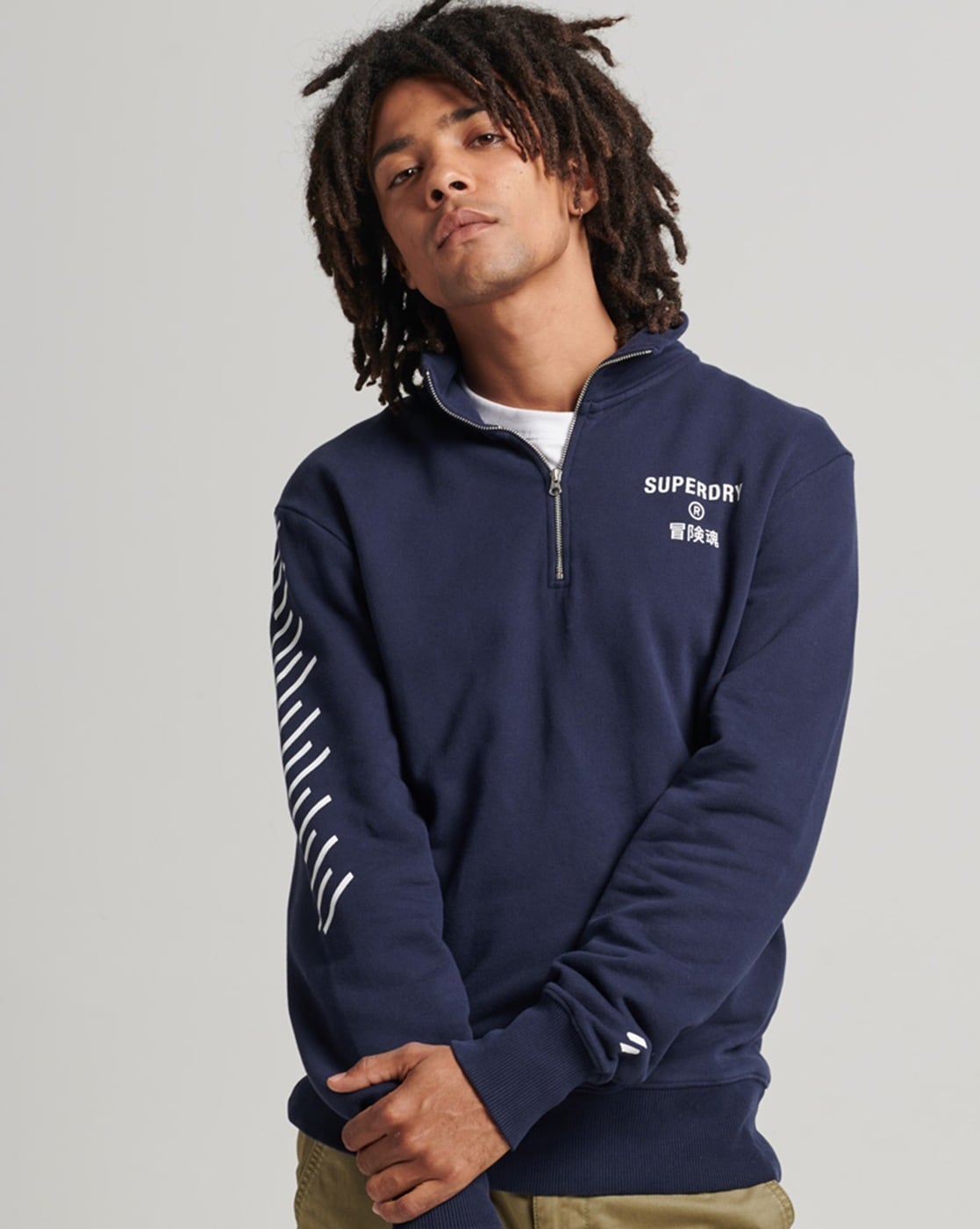 Superdry half zip sweatshirt sale