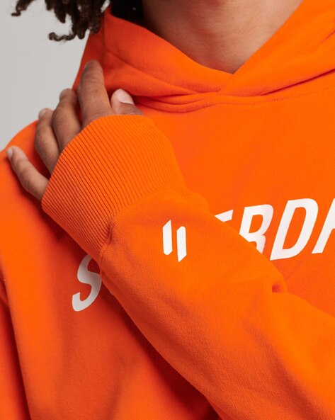 Orange nike hoodie with cheap japanese writing