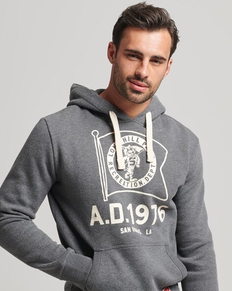 Buy Grey Sweatshirt Hoodies for Men by SUPERDRY Online Ajio