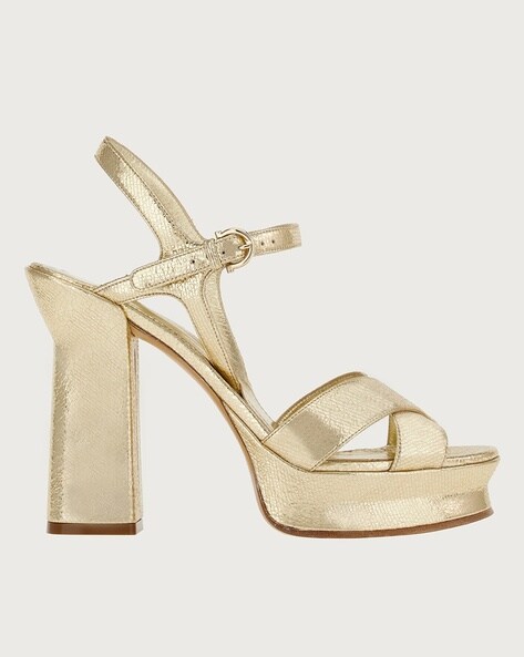 NWT Jeffrey Campbell White Platform Sandals Leather Gold Chains Chunky Size  7.5 | eBay