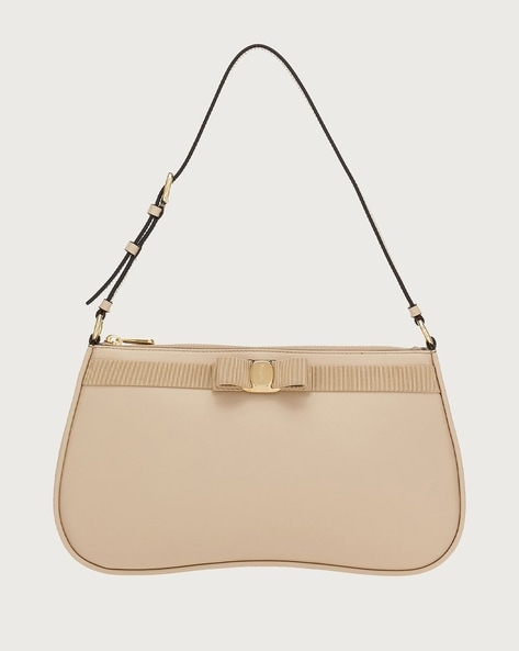 Buy Ferragamo Vara Bow Small Shoulder Bag BROWN Color Women AJIO LUXE