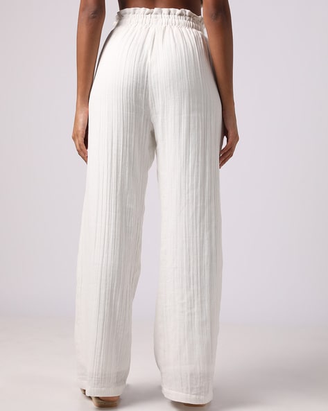 nice to meet you pack come across winter white wide leg pants Hesitate  handling fear