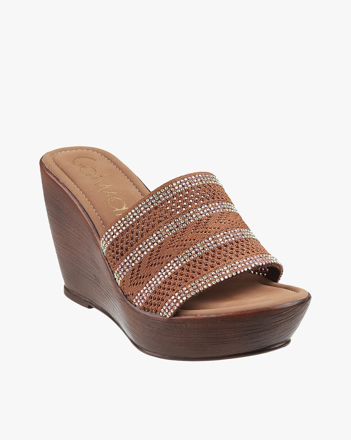 Brown Wedge sandals for Women | Lyst