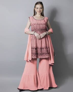 chhabra 555 Printed Flared Sharara Set-picture-14