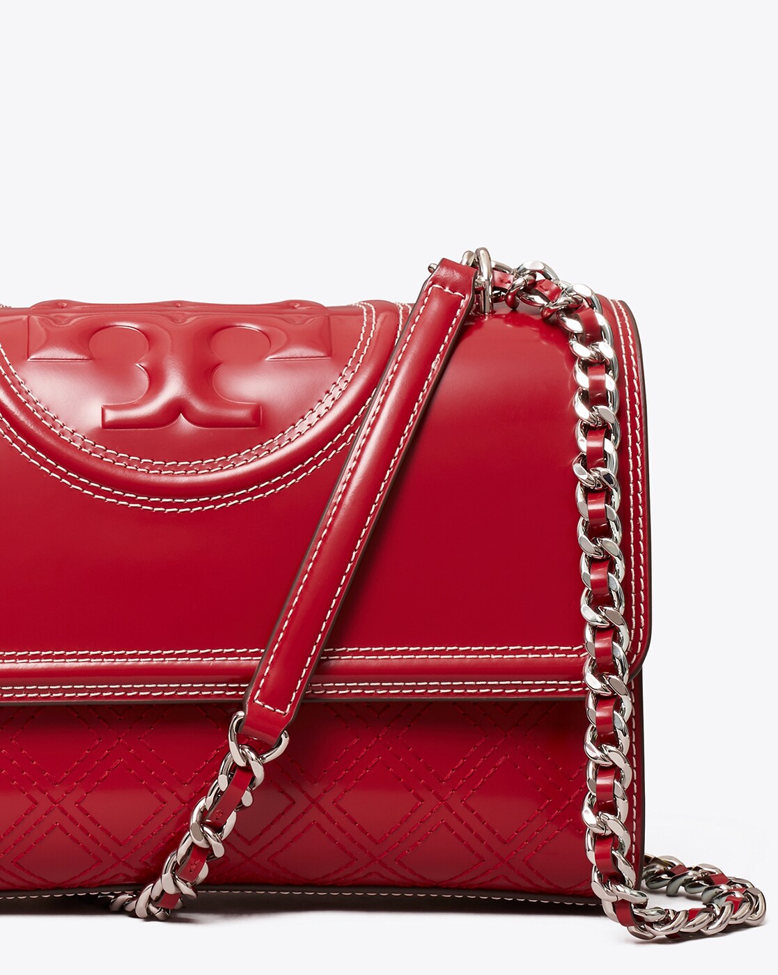 Tory Burch Red Fleming Shoulder Bag