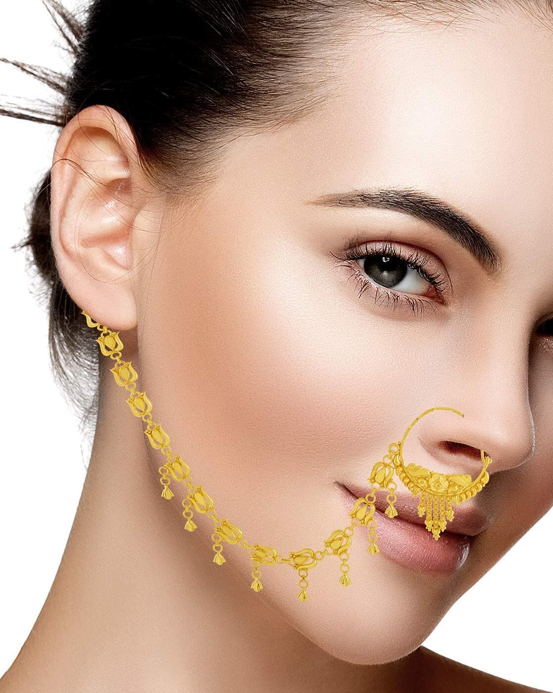 Ready Stock】1pcs Women Clip On Ear Men Women Simple Faux Nose Ring Gold  Nose Ring Tragus Earrings Fake Piercings | Lazada