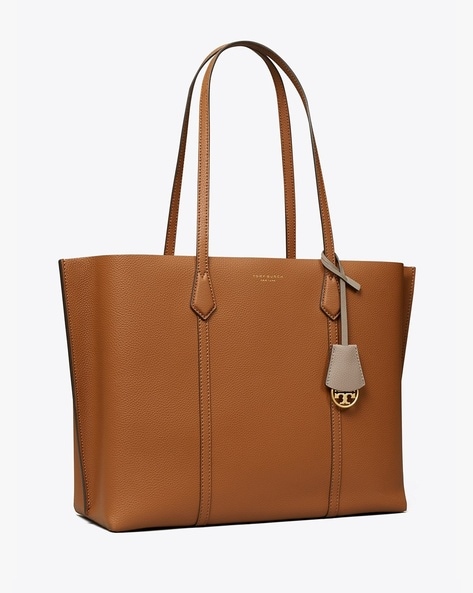 Tory Burch Perry Triple-Compartment Leather Tote Bag