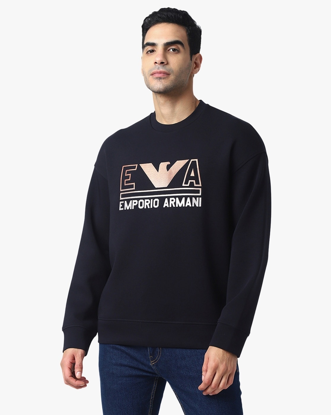 Armani blue clearance sweatshirt