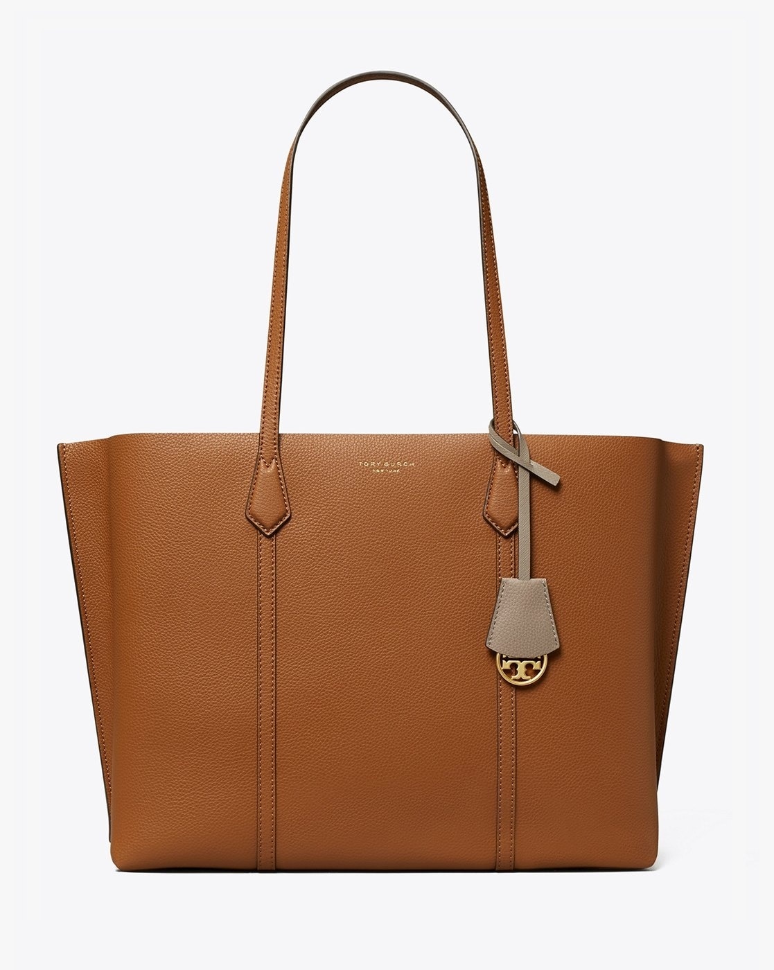 Tory Burch Perry Triple-Compartment Tote Bag For Women (Brown, OS)
