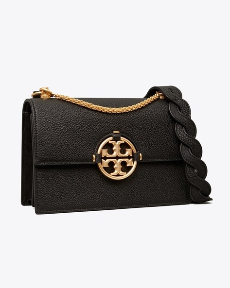 Tory Burch 82328 Black with Gold Hardware New Emerson Chain Wallet Black  Leather Cross Body Bag: Handbags: Amazon.com