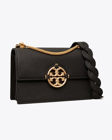 Tory Burch Emerson Black Saffiano Leather Cellphone Crossbody Bag Purse  Wristlet | eBay