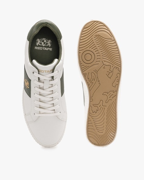red tape colourblock lace up sneakers