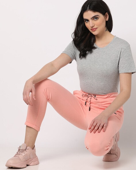 Buy Light Pink Leggings for Women by Teamspirit Online