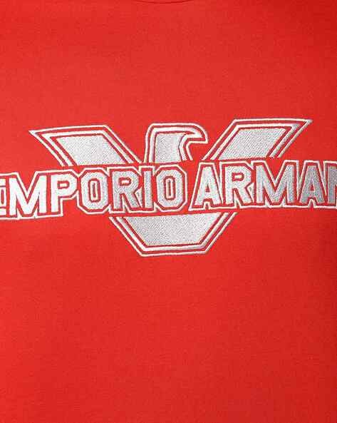 Mens Ea7 Emporio Armani white Cotton Logo Print T-Shirt | Harrods UK