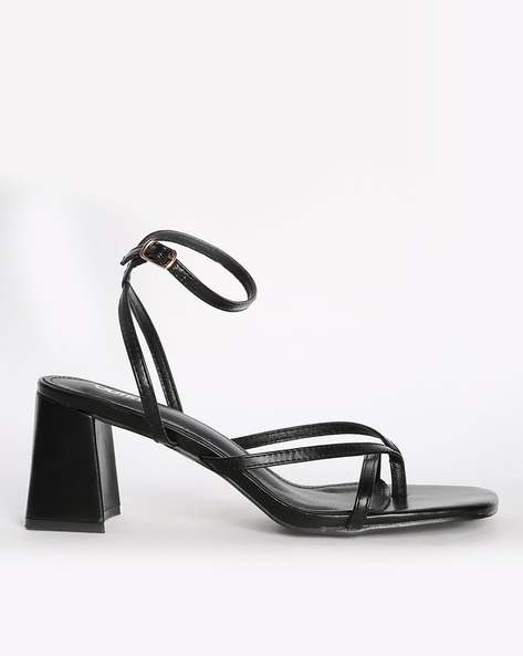 Inblu Women Black Block Heel Sandal with Buckle Styling (MS19_BLACK) – The  Condor Trendz Store