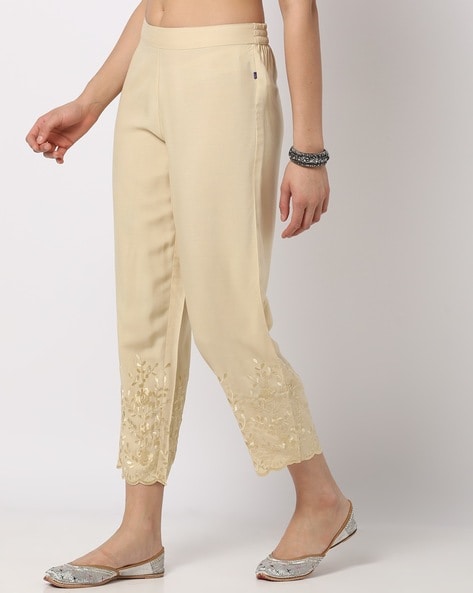 Buy Beige Pants for Women by AVAASA MIX N' MATCH Online