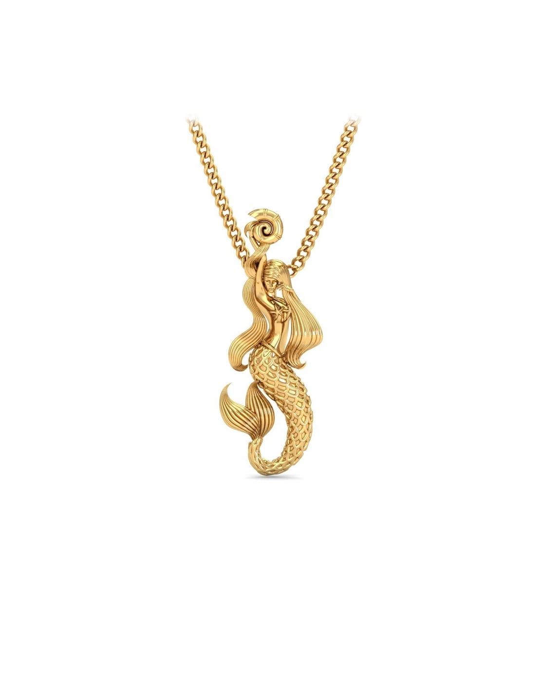 Lapis Mermaid Necklace