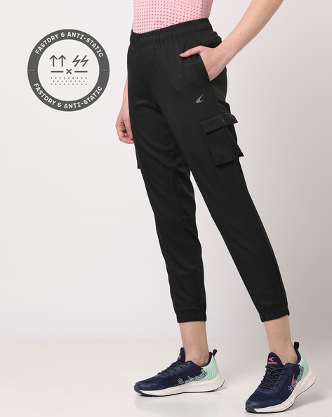 Buy Black Track Pants for Women by ORCHID BLUES Online | Ajio.com
