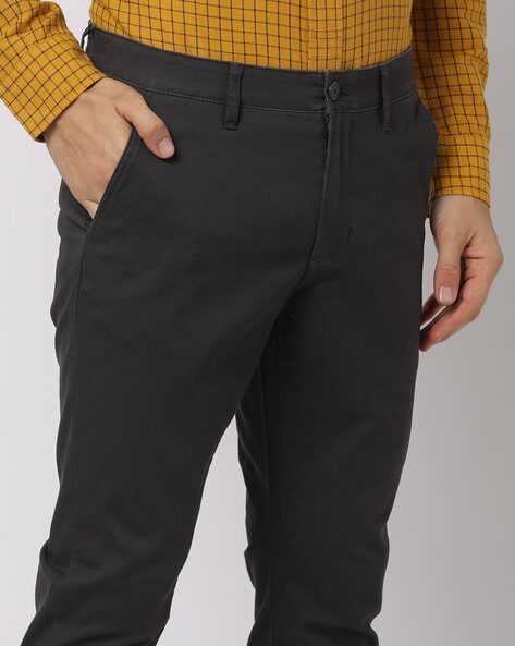 Men's Cropped Trousers black with elastic waistband | FORÀGE