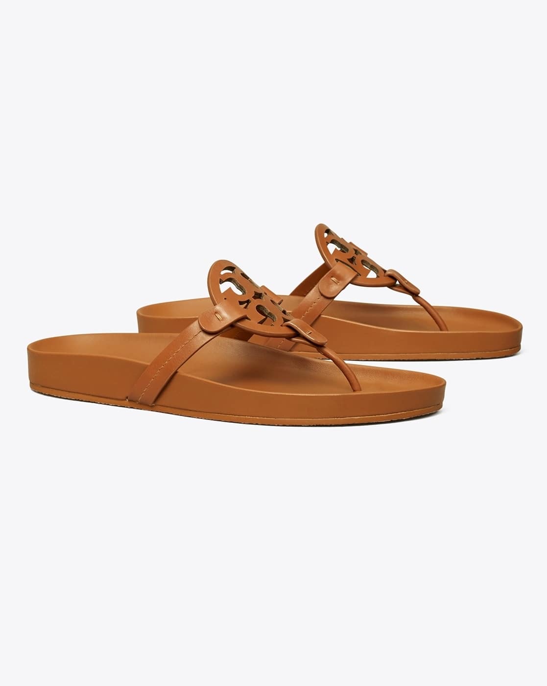 Buy Tory Burch Miller Cloud T-strap Flatform Sandals Brown Color
