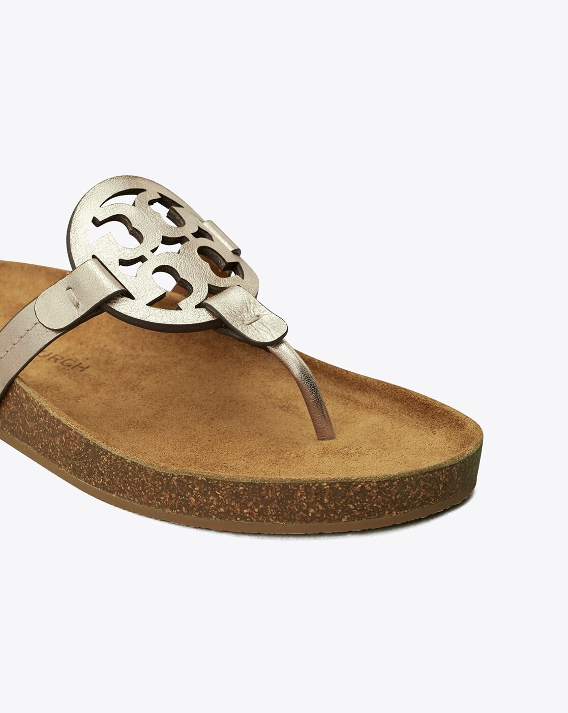 Tory burch miller discount cloud leather thong sandals