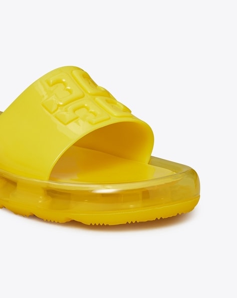 Buy Tory Burch Bubble Jelly Slides Yellow Color Women AJIO LUXE