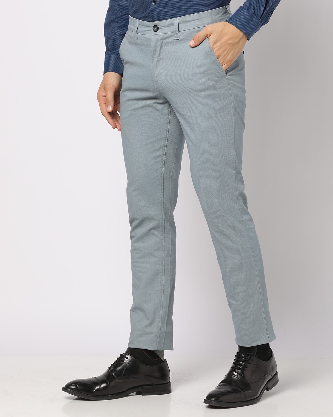 Buy Blue Trousers & Pants for Men by JOHN PLAYERS Online