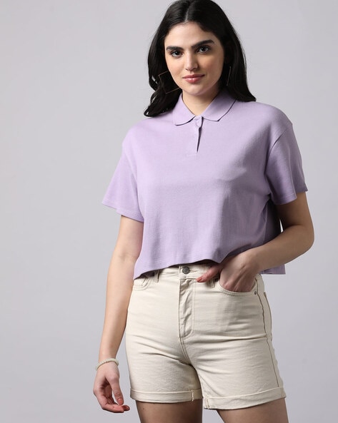 Buy Lilac Tops & Tshirts for Women by Outryt Online