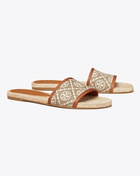 Tory burch discount monogram bubble slides