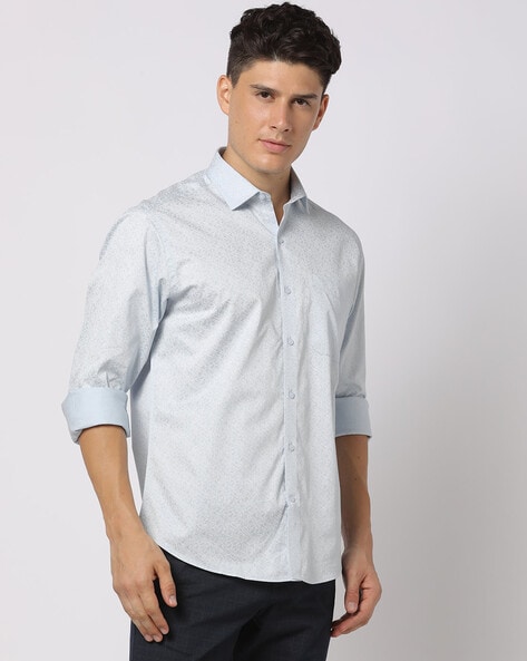 Cotton Shirt with Patch Pocket