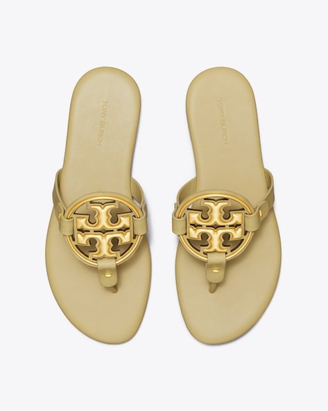 Metal miller flip flop tory outlet burch