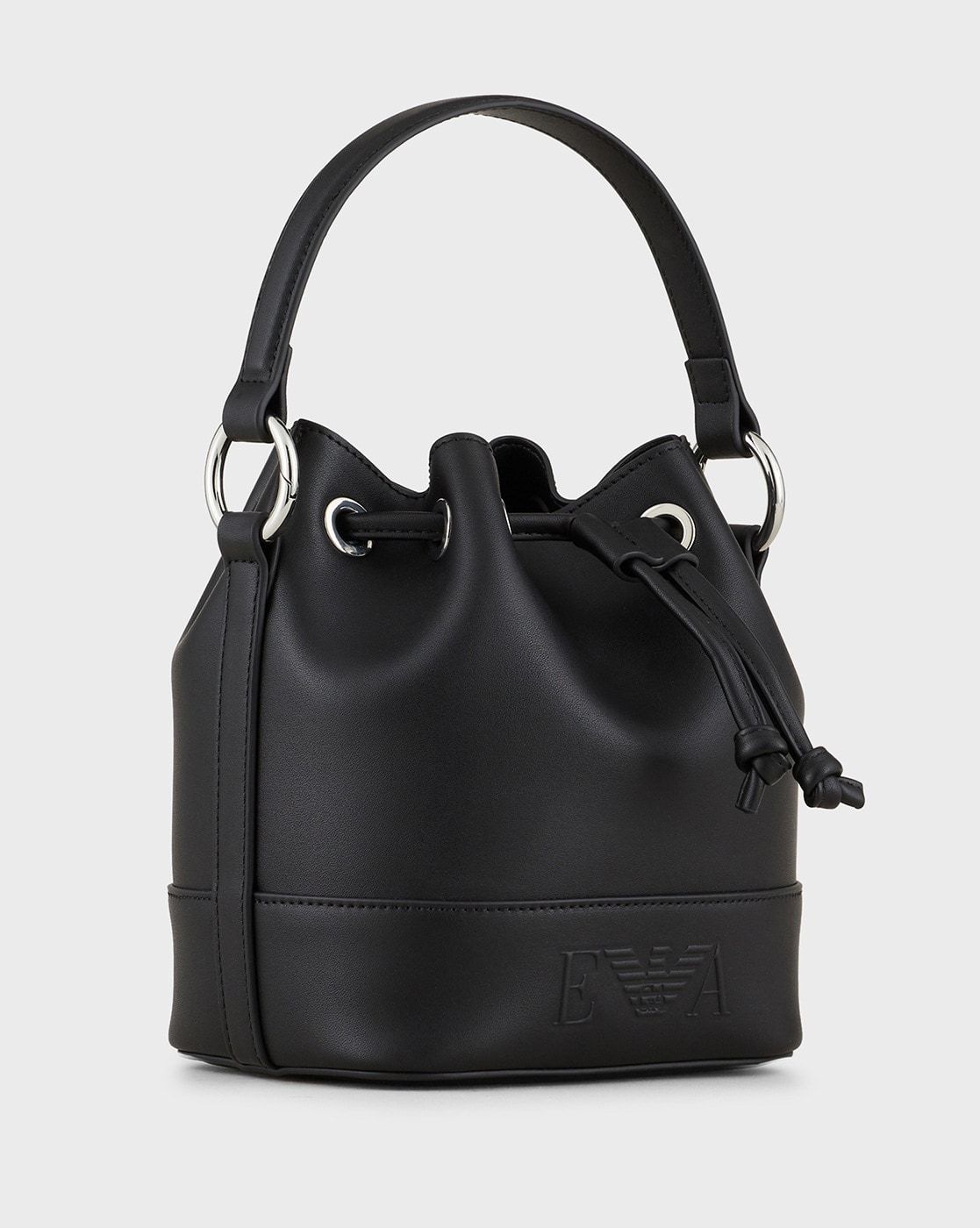 EMPORIO ARMANI Small Milly Bucket Bag with Logo Detail For Women (Black, OS)