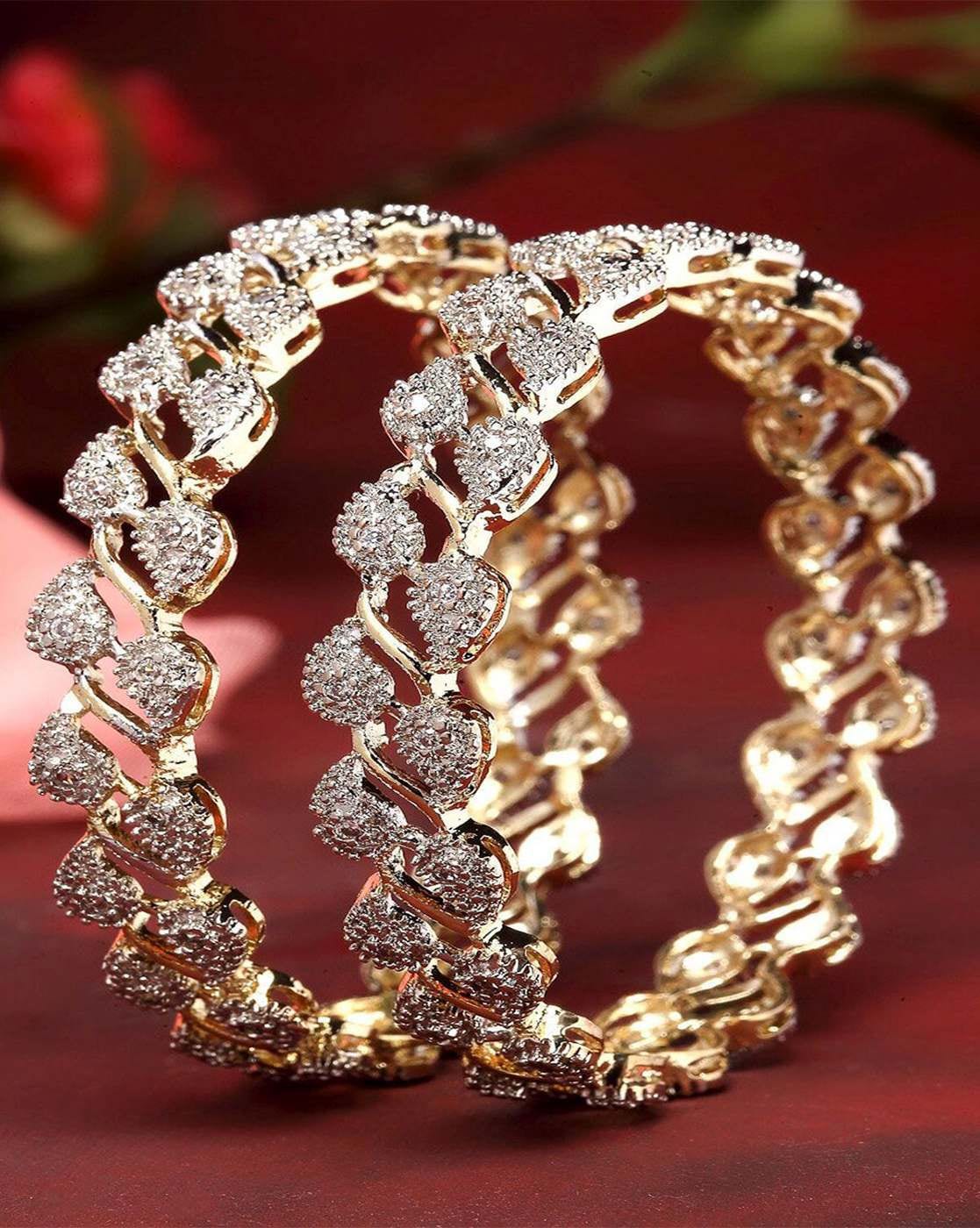 Rani Link Chain Bracelet- American Diamond – Ethnic Andaz