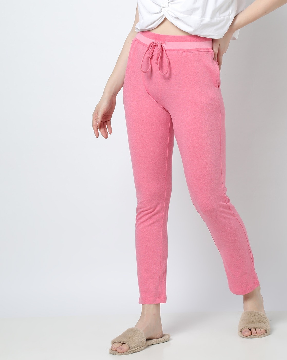 Buy Pink Melange Pyjamas & Shorts for Women by SHYLA Online
