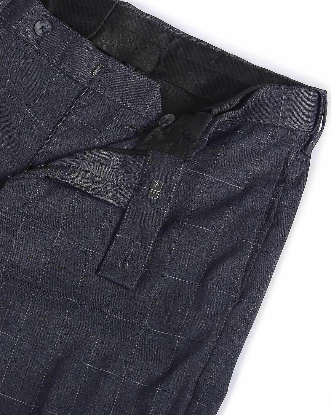 Men's grey check trousers. Online shopping VDone