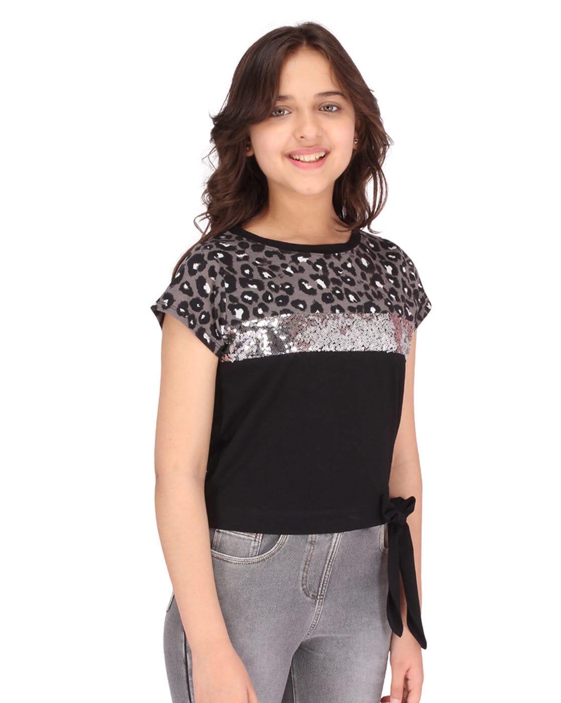 Ladies fancy best sale black tops