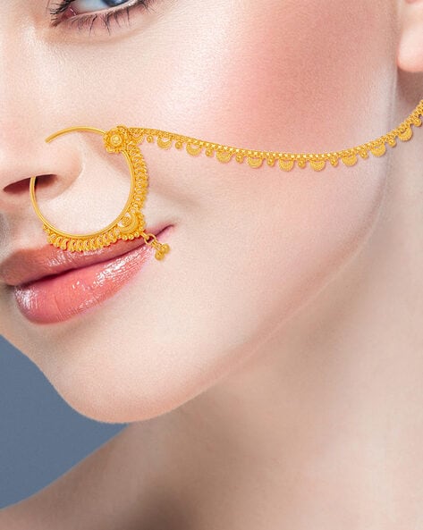 14k Gold Nose Ring | Indian Mystique | patapatajewelry