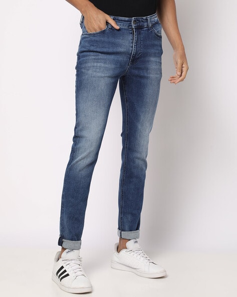 Tommy Hilfiger Heavy-Wash Skinny Fit Jeans