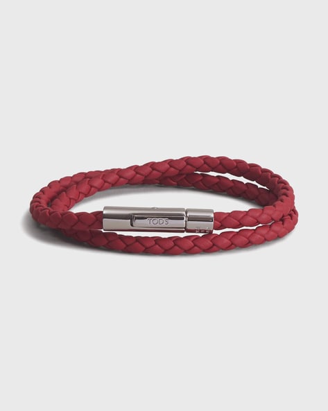 Buy Mens Leather Wrap Bracelet Red Leather Bracelet Mens Red Online in  India  Etsy